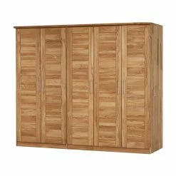 Massivholz Schlafzimmerschrank Cranos Aus Wildeiche -Wohnen Shop massivholz schlafzimmerschrank wildeiche 5 tuerig cranos 01