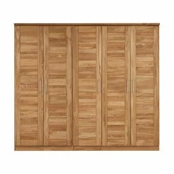 Massivholz Schlafzimmerschrank Cranos Aus Wildeiche -Wohnen Shop massivholz schlafzimmerschrank wildeiche 5 tuerig cranos 04