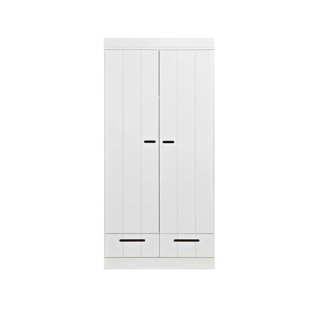 Massivholz Schrank Mattressa In Weiß 5 Massivholz Schrank Mattressa In Weiß – Bild 3