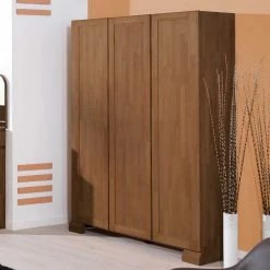 Massivholzschrank Germaina In Nussbaumfarben -Wohnen Shop massivholzschrank nussbaumfarben buche germaina html 01