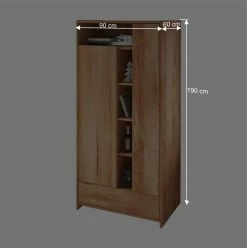 Massivholzschrank Salomonia Mit Offenen Fächern -Wohnen Shop massivholzschrank offenen faechern kernbuche geoelt salomonia be