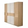 Moderner Schlafzimmer Kleiderschrank 200 Cm - Emdsiva I -Wohnen Shop moderner schlafzimmer kleiderschrank 200 cm in eiche beige glas emdsiva i f