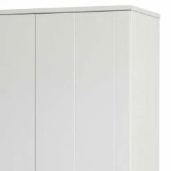 Rustikal-moderner Kleiderschrank In Weiß Kiefer - Zanyorita -Wohnen Shop rustikal moderner kleiderschrank in weiss kiefer massivholz gebuerstet lackiert zanyorita 04