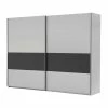 Schiebetüren Kleiderschrank Camelo In Weiß Dunkelgrau -Wohnen Shop schiebetueren kleiderschrank weiss dunkelgrau modern camelo f