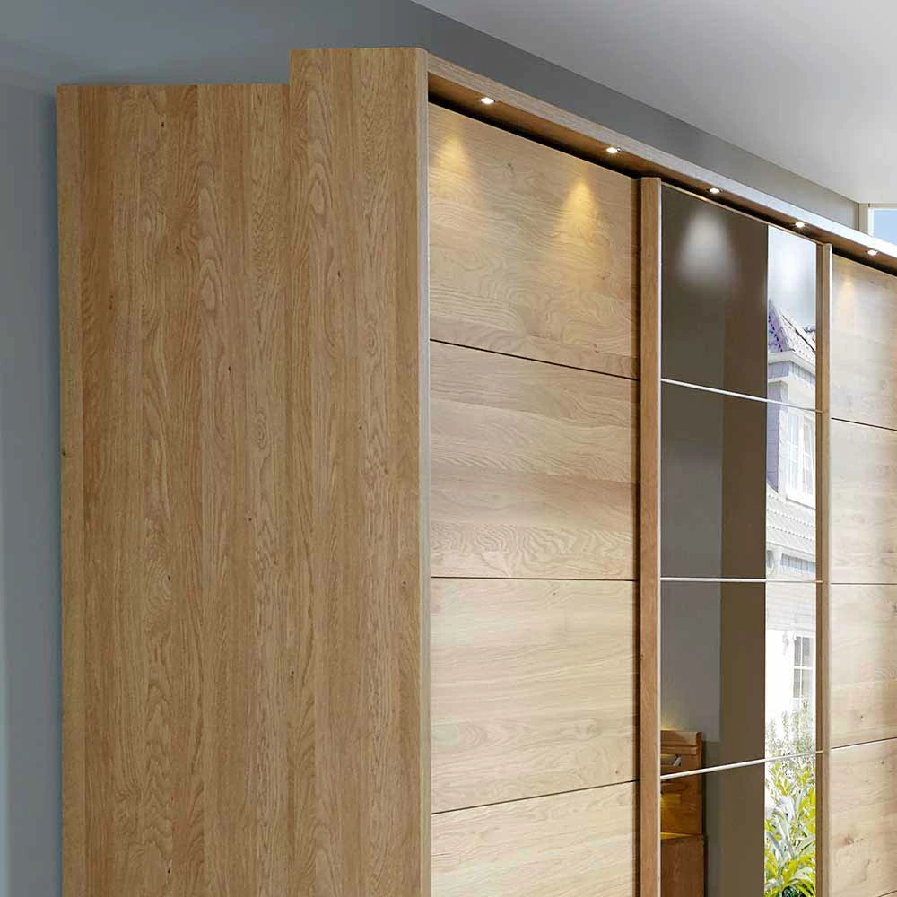 Schiebetürenschrank Navumel In Eiche Mit Spiegel 7 Schiebetürenschrank Navumel In Eiche Mit Spiegel – Bild 5