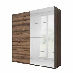 Schiebetürschrank In Eiche Dunkel Holzoptik - Ceusenia