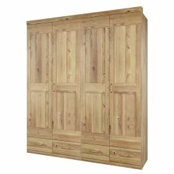 Schlafzimmer Kleiderschrank 4 Türig & Schubladen - Zamron