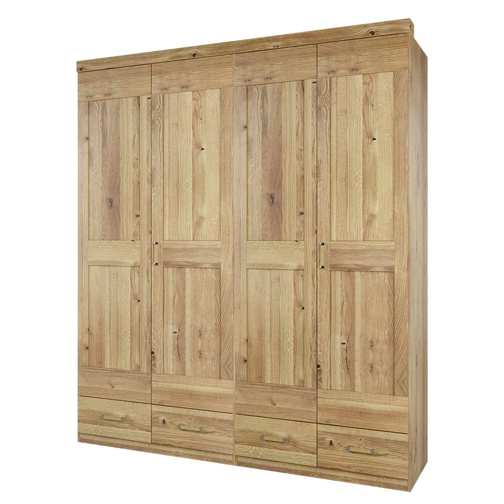 Schlafzimmer Kleiderschrank 4 Türig & Schubladen - Zamron 3 Schlafzimmer Kleiderschrank 4 Türig & Schubladen - Zamron