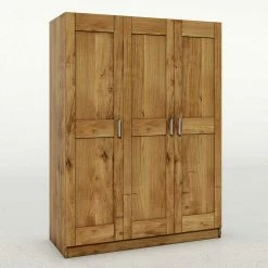 Schlafzimmer Kleiderschrank In Wildeiche - Alberton 7 Schlafzimmer Kleiderschrank In Wildeiche - Alberton -Wohnen Shop schlafzimmer kleiderschrank in wildeiche mit metallgriffen 3 tuerig alberton 01