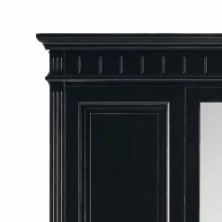 Schlafzimmer Kleiderschrank Andoro In Schwarz -Wohnen Shop schlafzimmer kleiderschrank schwarz fichte massivholz andoro 04