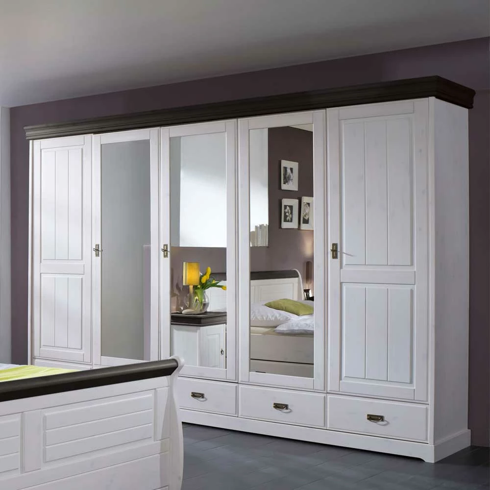 Schlafzimmer Kleiderschrank Pisino Mit Spiegeltüren 4 Schlafzimmer Kleiderschrank Pisino Mit Spiegeltüren – Bild 2