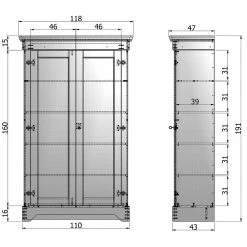 Schlafzimmer Kleiderschrank Kita In Weiß -Wohnen Shop schlafzimmer kleiderschrank weiss abschliessbar kita 05