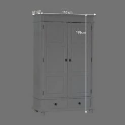 Schlafzimmer Kleiderschrank Powera In Weiß -Wohnen Shop schlafzimmer kleiderschrank weiss landhaus powera be