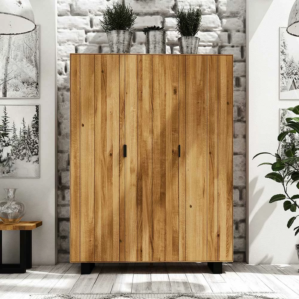 Schlafzimmer Kleiderschrank Manzey Aus Wildeiche Massiv Geölt 5 Schlafzimmer Kleiderschrank Manzey Aus Wildeiche Massiv Geölt – Bild 3