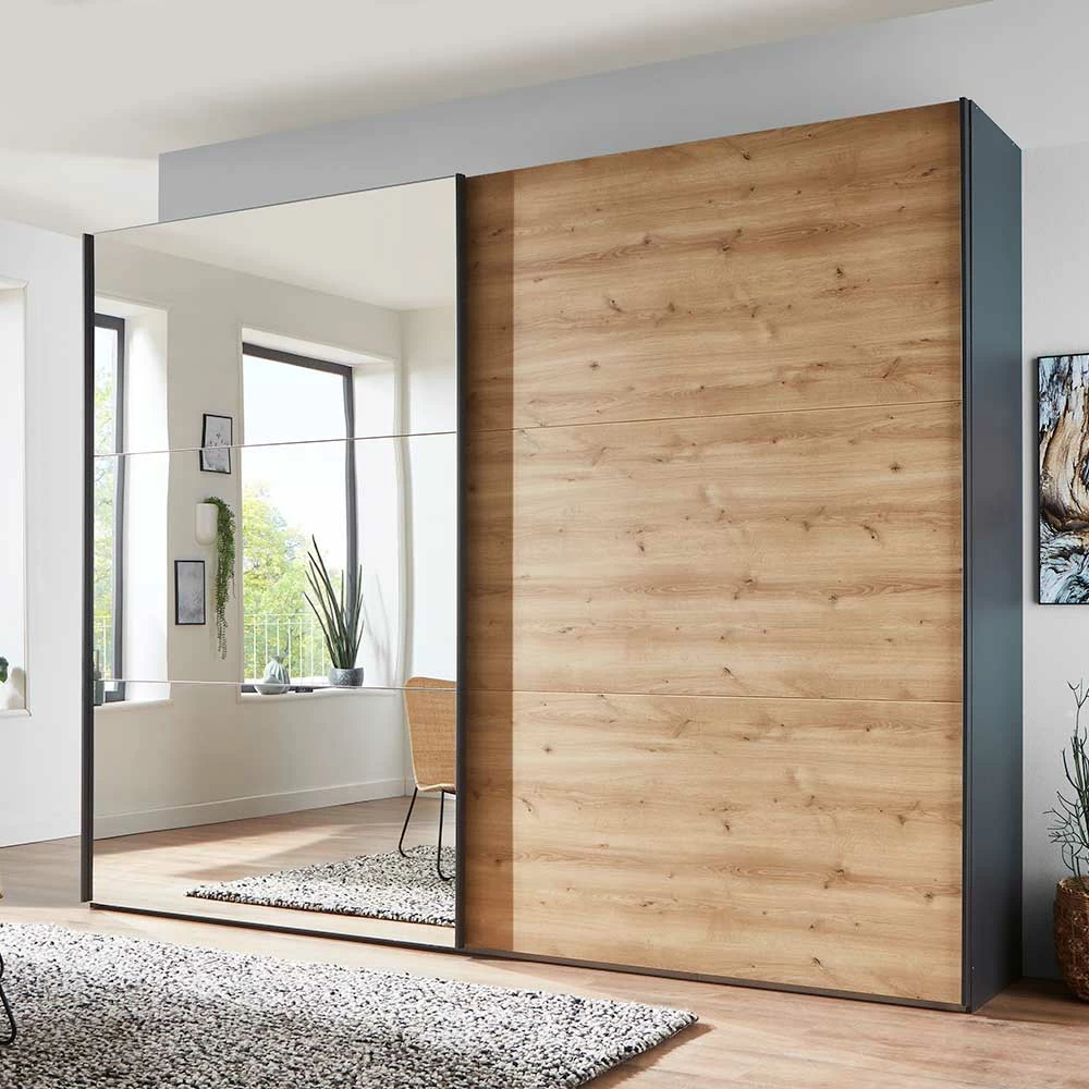 Schlafzimmer Schiebetürenschrank Mit Spiegel - Brusetta 5 Schlafzimmer Schiebetürenschrank Mit Spiegel - Brusetta – Bild 3