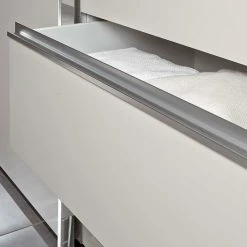 Schlafzimmer Schrank Mit Glas Schwebetüren - Calaccio -Wohnen Shop schlafzimmer schrank mit glas schwebetueren in beige mit led beleuchtung calaccio 05