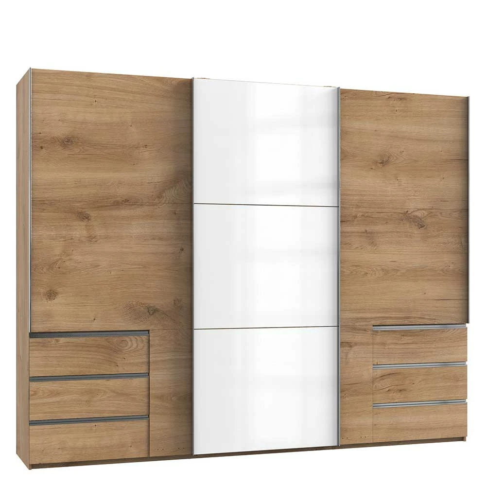 Schlafzimmerschrank Mit Drei Schwebetüren - Maximilian 3 Schlafzimmerschrank Mit Drei Schwebetüren - Maximilian
