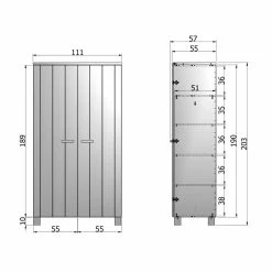 Schlafzimmerschrank Menkroa Aus Pinie Massivholz 13 Schlafzimmerschrank Menkroa Aus Pinie Massivholz -Wohnen Shop schlafzimmerschrank pinie massivholz dunkelgrau lackiert menkroa html 05