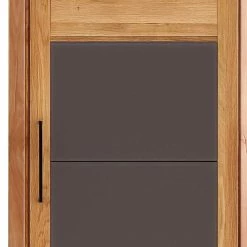 Schmaler Kleiderschrank Aus Wildeiche - Zaisan -Wohnen Shop schmaler kleiderschrank aus wildeiche mit nur einer tuer zaisan 03