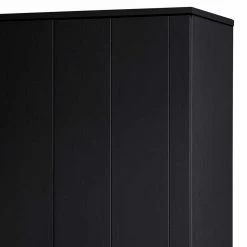 Schwarzer Kleiderschrank Aus Massivholz - Florida -Wohnen Shop schwarzer kleiderschrank aus massivholz kiefer 111x202x55 florida 04