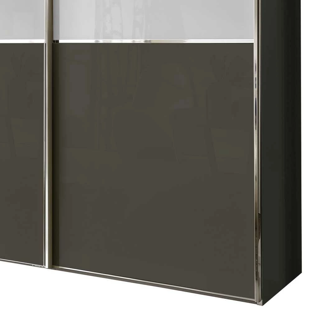 Schwebetüren Kleiderschrank In Braun & Weiß - Genre 5 Schwebetüren Kleiderschrank In Braun & Weiß - Genre – Bild 3