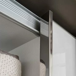 Schwebetüren Kleiderschrank In Braun & Weiß - Genre 12 Schwebetüren Kleiderschrank In Braun & Weiß - Genre -Wohnen Shop schwebetueren kleiderschrank in braun weiss glas mit 280 cm breite genre 04