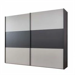 Schwebetüren Kleiderschrank In Hellgrau & Dunkelgrau - Guadiana