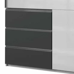 Schwebetüren Kleiderschrank Mit Spiegel - Nocina 9 Schwebetüren Kleiderschrank Mit Spiegel - Nocina -Wohnen Shop schwebetueren kleiderschrank mit spiegel und drei schubladen weiss grau nocina 03