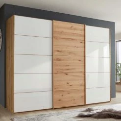 Schwebetüren Kleiderschrank Modern - Depart 10 Schwebetüren Kleiderschrank Modern - Depart -Wohnen Shop schwebetueren kleiderschrank modern in weiss glas eiche bianco depart 02