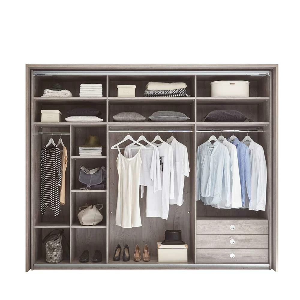 Schwebetüren Schlafzimmerschrank 280x230x60 Cm - Milvian 6 Schwebetüren Schlafzimmerschrank 280x230x60 Cm - Milvian – Bild 4