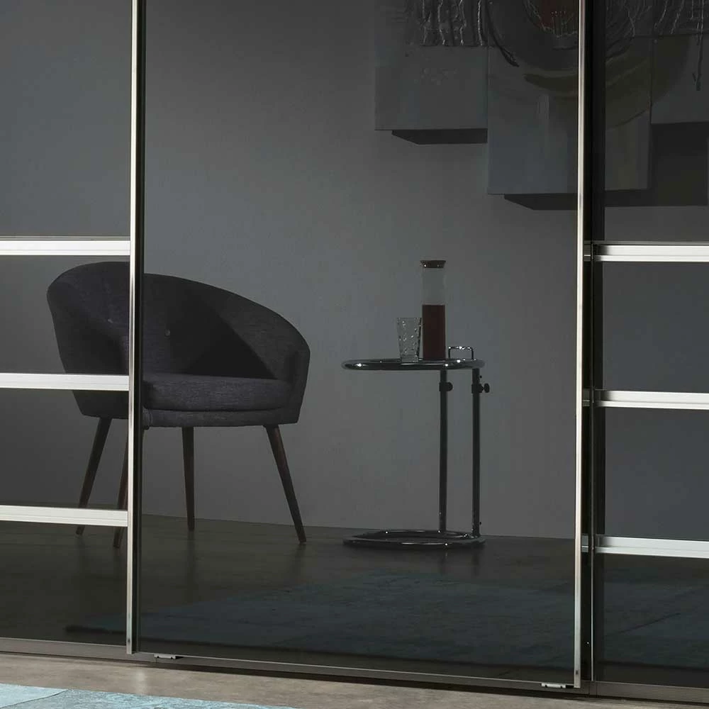 Schwebetüren Schrank Mit Glasfront Anthrazit - Annone 7 Schwebetüren Schrank Mit Glasfront Anthrazit - Annone – Bild 5