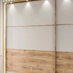 Schwebetüren-Schrank Chava Für Schlafzimmer 11 Schwebetüren-Schrank Chava Für Schlafzimmer -Wohnen Shop schwebetueren schrank schlafzimmer dekor eiche und beige chava 03
