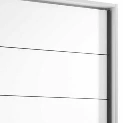 Schwebetürenkleiderschrank In Weiß & Anthrazit - Vilfian -Wohnen Shop schwebetuerenkleiderschrank in weiss anthrazit 280 cm breit vilfian 05