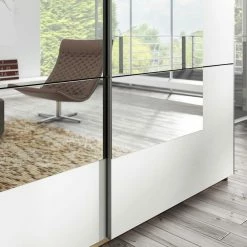Schwebetürenschrank 2-türig Mit Spiegel - Anglivia 11 Schwebetürenschrank 2-türig Mit Spiegel - Anglivia -Wohnen Shop schwebetuerenschrank 2 tuerig mit spiegel in weiss eiche san remo anglivia 03