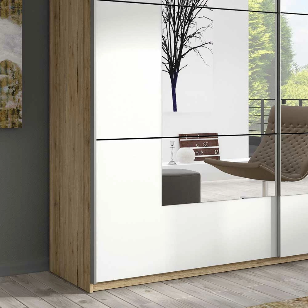 Schwebetürenschrank 2-türig Mit Spiegel - Anglivia 7 Schwebetürenschrank 2-türig Mit Spiegel - Anglivia – Bild 5