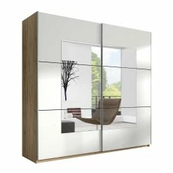 Schwebetürenschrank 2-türig Mit Spiegel - Anglivia