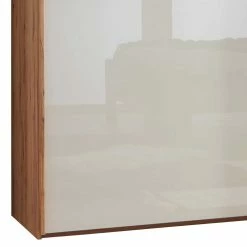 Schwebetürenschrank In Kernbuche & Beige - Krofun -Wohnen Shop schwebetuerenschrank in kernbuche beige aus holz glas krofun 04