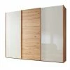 Schwebetürenschrank In Kernbuche & Beige - Krofun -Wohnen Shop schwebetuerenschrank in kernbuche beige aus holz glas krofun f