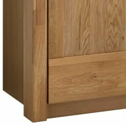 Teilmassiver Kleiderschrank Aus Asteiche - Zamron -Wohnen Shop teilmassiver kleiderschrank aus asteiche mit spiegel 3 tuerig zamron 02