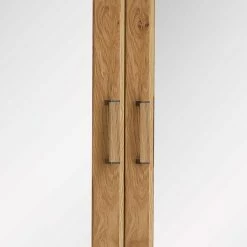 Teilmassiver Schlafzimmerschrank In Asteiche - Zamron -Wohnen Shop teilmassiver schlafzimmerschrank in asteiche mit spiegel doppeltuer zamron 03