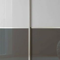 Topp Glas Schlafzimmerschrank 300 Cm Breit - Jassona -Wohnen Shop topp glas schlafzimmerschrank 300 cm breit in weiss braun jassona 03