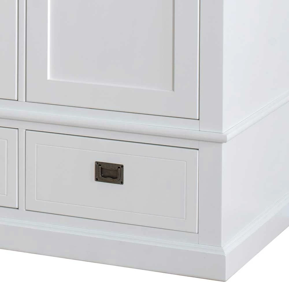 Weißer Kleiderschrank Im Skandi Design - Eicando 5 Weißer Kleiderschrank Im Skandi Design - Eicando – Bild 3