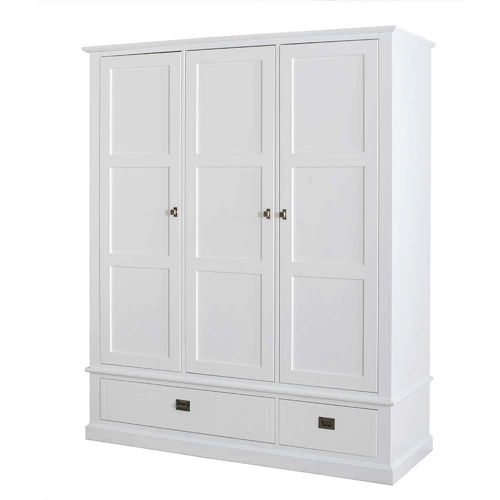 Weißer Kleiderschrank Im Skandi Design - Eicando 3 Weißer Kleiderschrank Im Skandi Design - Eicando
