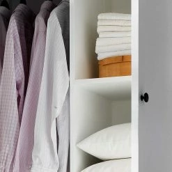 Weißer Kleiderschrank Landhaus Venzeno 2-türig 13 Weißer Kleiderschrank Landhaus Venzeno 2-türig -Wohnen Shop weisser kleiderschrank landhaus 2 tuerig venzeno 05