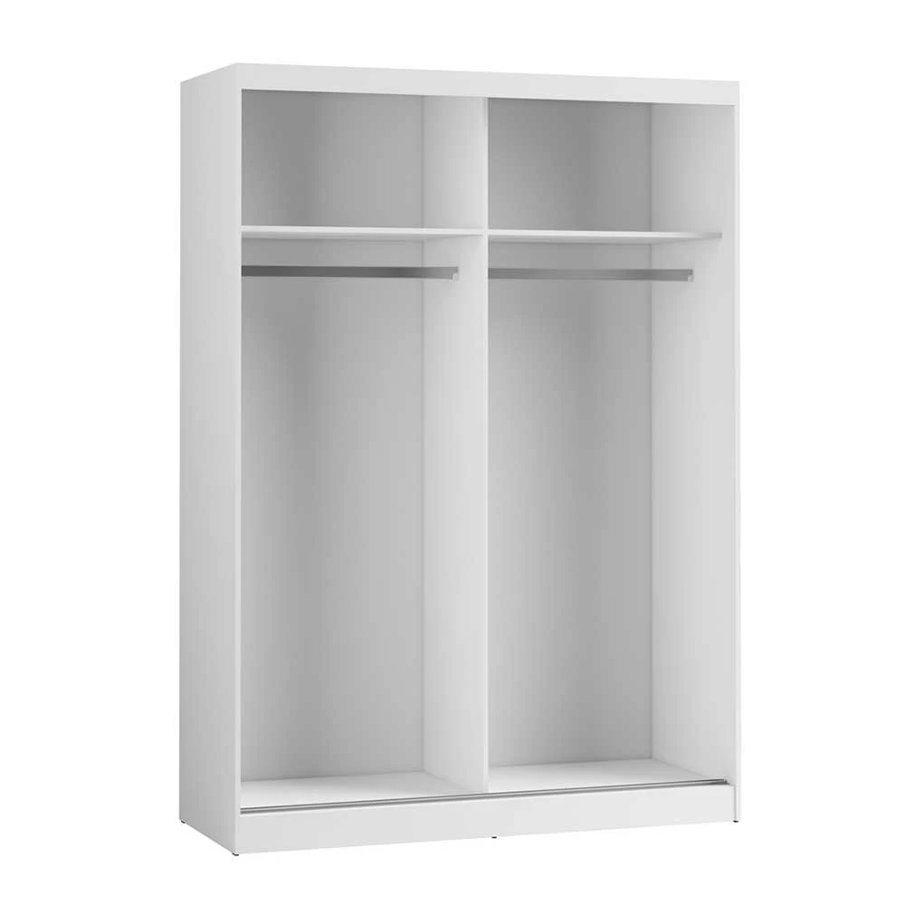 Weißer Kleiderschrank Mit Zwei Spiegeltüren - Yuto 6 Weißer Kleiderschrank Mit Zwei Spiegeltüren - Yuto – Bild 4
