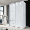 Weißer Schlafzimmerschrank Mit Schwebetüren - Baltimore