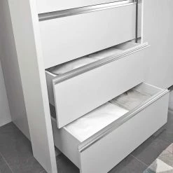 Weißer Schlafzimmerschrank Mit Schwebetüren - Baltimore -Wohnen Shop weisser schlafzimmerschrank mit schwebetueren beleuchtung led baltimore 04