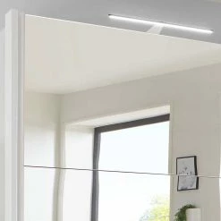 Weißer Schwebetürenschrank Mit Spiegel Links - Elenya -Wohnen Shop weisser schwebetuerenschrank mit spiegel links made in germany elenya 03