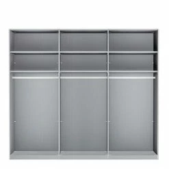 Weißer Schwebetürenschrank Mit Spiegel - Pepper 10 Weißer Schwebetürenschrank Mit Spiegel - Pepper -Wohnen Shop weisser schwebetuerenschrank mit spiegel und metallgriffen in chrom pepper 02