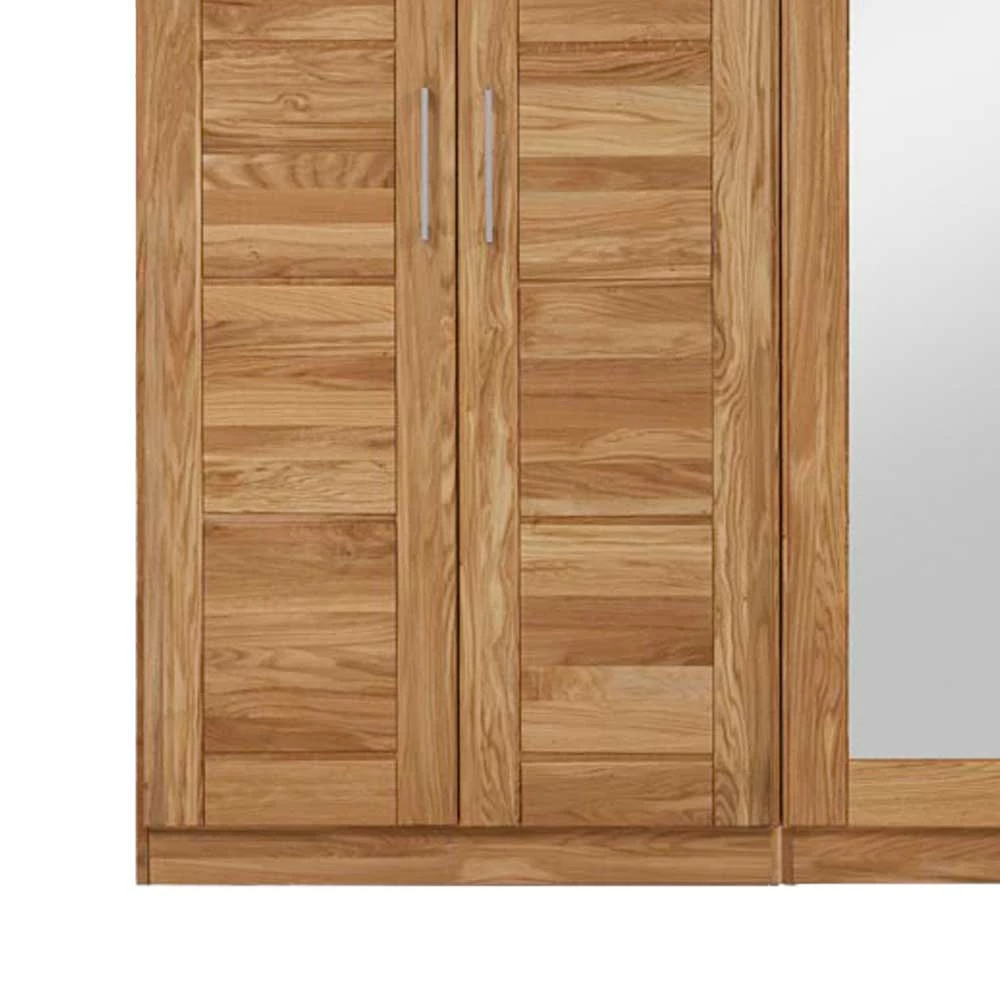 Wildeiche Schlafzimmerschrank Cranos Mit Spiegel 5 Wildeiche Schlafzimmerschrank Cranos Mit Spiegel – Bild 3